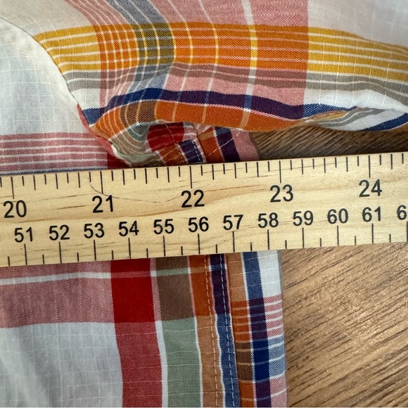 Patagonia Mens Shirt Red ORGANIC Cotton Button Up Outdoor Hiking Plaid - L - Picture 7 of 14